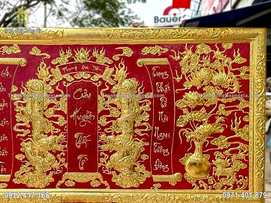Tranh đồng Hoàng Gia là địa chỉ chế tác tấm cửu huyền thất tổ theo yêu cầu