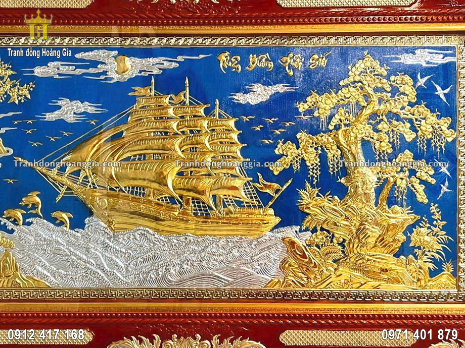 Tranh đồng Hoàng Gia là địa chỉ chế tác tranh thuận buồm xuôi gió uy tín chất lượng