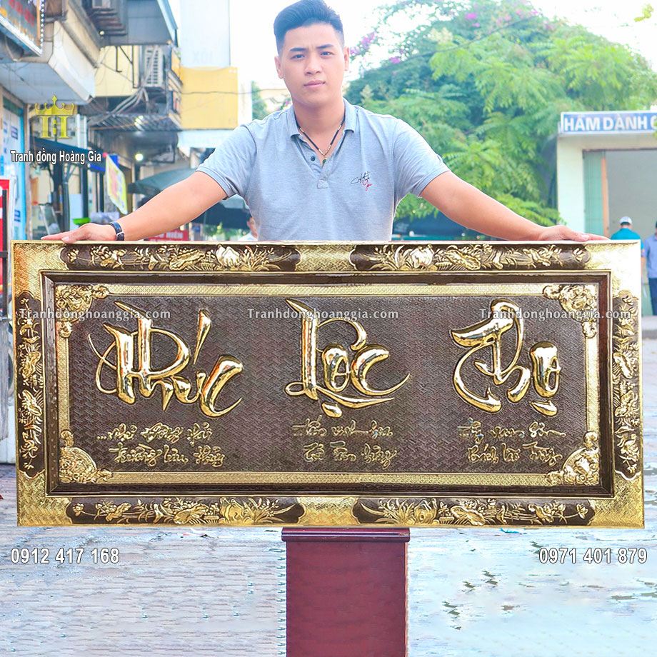 Treo tranh chữ phúc lộc thọ mang lại may mắn tài lộc