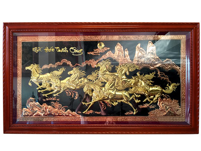 Bức Mã Đáo Thành Công mạ vàng 176cm - TR0213