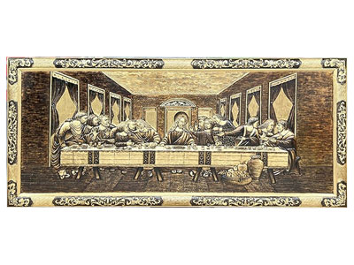 Bức Tranh Bữa Tiệc Ly Bằng Đồng Làm Màu Giả Cổ Độc Đáo - TR0719