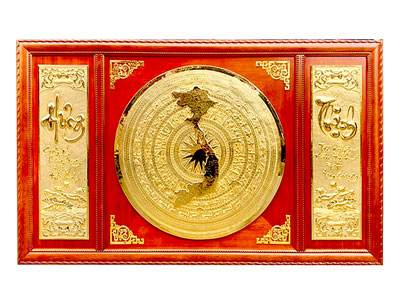 Tranh Mặt Trống Đồng Việt Nam Chữ Hưng Thịnh Theo Yêu Cầu - TR0728