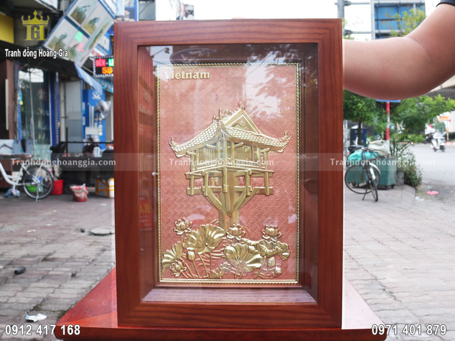 Tranh đồng chùa một cột là biểu tượng độc đáo của Hà Nội