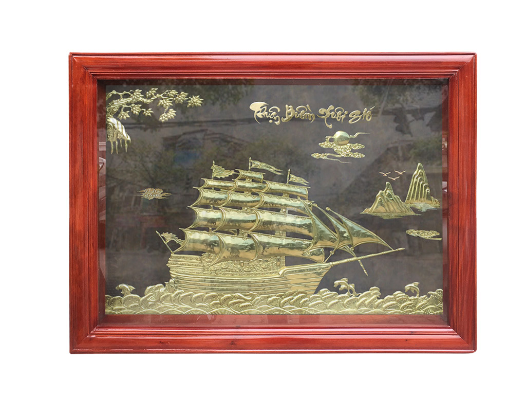 Tranh Thuận Buồm Xuôi Gió Bằng Đồng Giá Rẻ 60cm x 40cm - TR0234